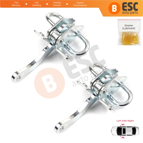 2 Pieces Door Hinge Stop Check Strap Limiter for Fiat Seicento 600 Elettra 187 1997-2010 46553843