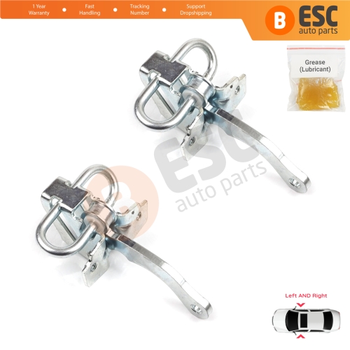2 Pieces Door Hinge Stop Check Strap Limiter for Fiat Seicento 600 Elettra 187 1997-2010 46553843