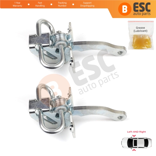 2 Pieces Door Hinge Stop Check Strap Limiter for Fiat Seicento 600 Elettra 187 1997-2010 46553843