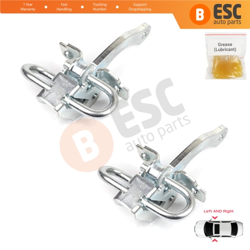 2 Pieces Door Hinge Stop Check Strap Limiter for Fiat Seicento 600 Elettra 187 1997-2010 46553843