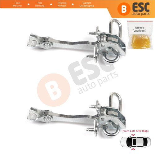 2 Pieces Front Door Hinge Stop Check Strap Limiter for Iveco Daily III IV V VI 1999-On 500314457