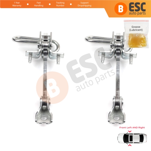 2 Pieces Front Door Hinge Stop Check Strap Limiter for Iveco Daily III IV V VI 1999-On 500314457