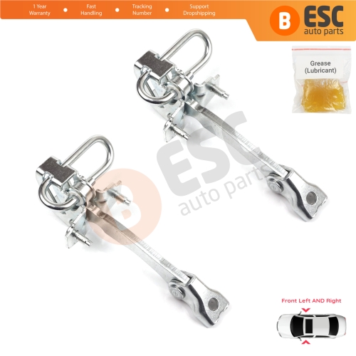 2 Pieces Front Door Hinge Stop Check Strap Limiter for Iveco Daily III IV V VI 1999-On 500314457
