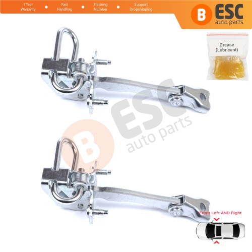 2 Pieces Front Door Hinge Stop Check Strap Limiter for Iveco Daily III IV V VI 1999-On 500314457