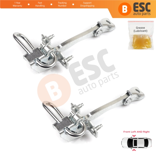 2 Pieces Front Door Hinge Stop Check Strap Limiter for Iveco Daily III IV V VI 1999-On 500314457