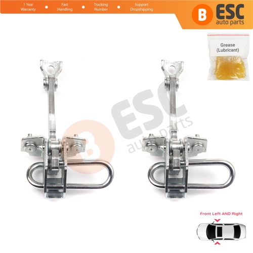 2 Pieces Front Door Hinge Stop Check Strap Limiter for Iveco Daily III IV V VI 1999-On 500314457