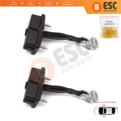 2 Pieces Front Door Hinge Stop Check Strap Limiter for Fiat Panda MK4 312 319 519 2011-2023 52022102
