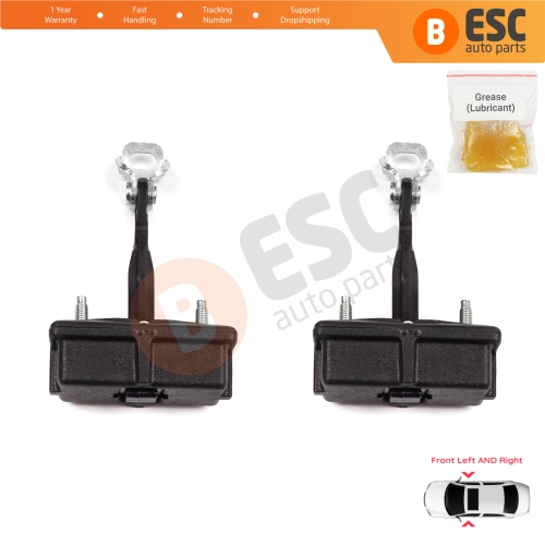 2 Pieces Front Door Hinge Stop Check Strap Limiter for Fiat Panda MK4 312 319 519 2011-2023 52022102