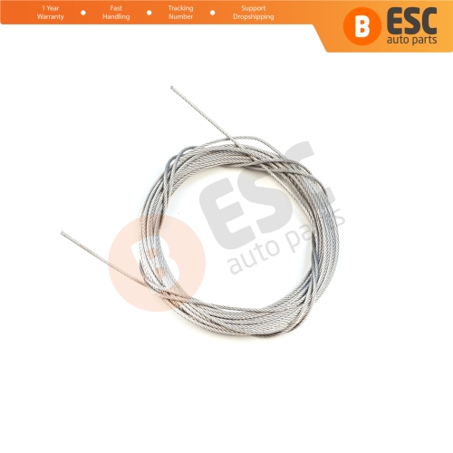 10 meter Car Door Hood Trunk Release Locking Latch Bowden Repair Cable AISI 304 Steel Wire Rope 7x7 Strands Diameter 1.2 mm