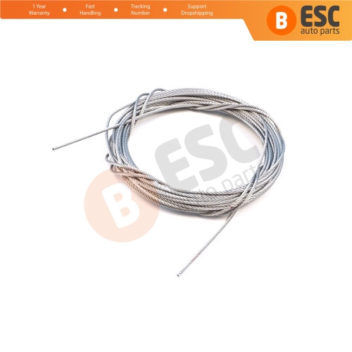 10 meter Car Door Hood Trunk Release Locking Latch Bowden Repair Cable AISI 304 Steel Wire Rope 7x7 Strands Diameter 1.2 mm