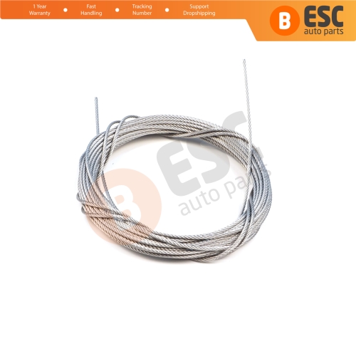 10 meter Car Door Hood Trunk Release Locking Latch Bowden Repair Cable AISI 304 Steel Wire Rope 7x7 Strands Diameter 1.2 mm