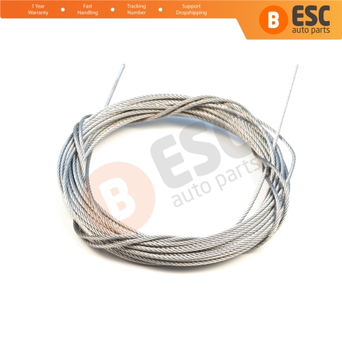 10 meter Car Door Hood Trunk Release Locking Latch Bowden Repair Cable AISI 304 Steel Wire Rope 7x7 Strands Diameter 1.2 mm