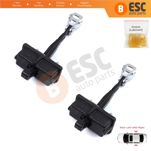 2 Pieces Rear Door Hinge Stop Check Strap Limiter for Fiat Panda MK4 312 319 519 2011-2023 Van Hatchback 52022104
