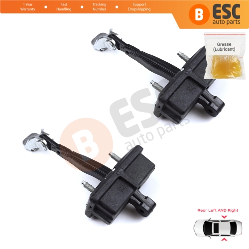 2 Pieces Rear Door Hinge Stop Check Strap Limiter for Fiat Panda MK4 312 319 519 2011-2023 Van Hatchback 52022104