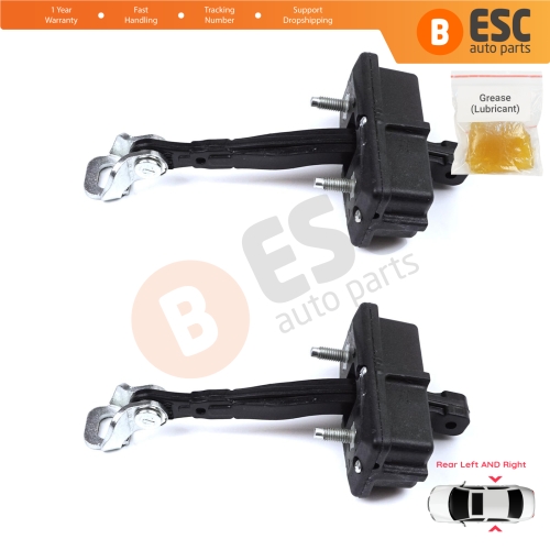2 Pieces Rear Door Hinge Stop Check Strap Limiter for Fiat Panda MK4 312 319 519 2011-2023 Van Hatchback 52022104