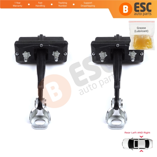 2 Pieces Rear Door Hinge Stop Check Strap Limiter for Fiat Panda MK4 312 319 519 2011-2023 Van Hatchback 52022104