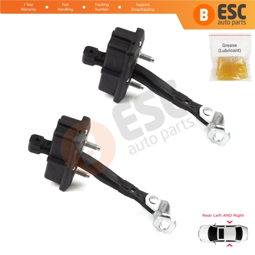 2 Pieces Rear Door Hinge Stop Check Strap Limiter for Fiat Panda MK4 312 319 519 2011-2023 Van Hatchback 52022104