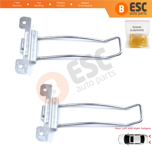 2 Pieces Rear Left and Right Trunk Door Hinge Stop Check Strap Limiter for Iveco Daily 1999-2014 500365957