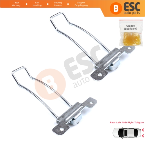2 Pieces Rear Left and Right Trunk Door Hinge Stop Check Strap Limiter for Iveco Daily 1999-2014 500365957