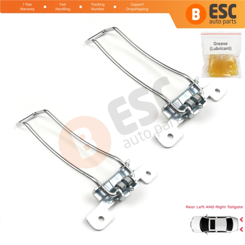 2 Pieces Rear Left and Right Trunk Door Hinge Stop Check Strap Limiter for Iveco Daily 1999-2014 500365957
