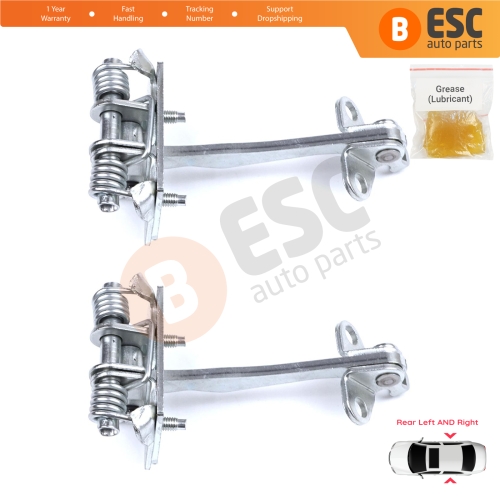 2 Pieces Rear Door Hinge Stop Check Strap Limiter for Citroen C5 MK1 DC/DE 2001-2008 9181G1