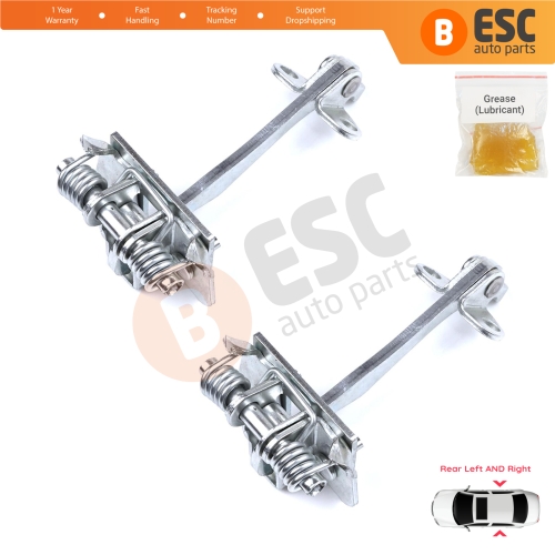 2 Pieces Rear Door Hinge Stop Check Strap Limiter for Citroen C5 MK1 DC/DE 2001-2008 9181G1