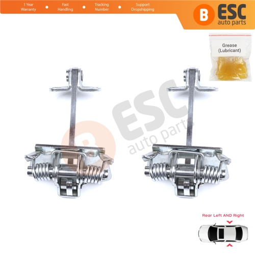 2 Pieces Rear Door Hinge Stop Check Strap Limiter for Citroen C5 MK1 DC/DE 2001-2008 9181G1