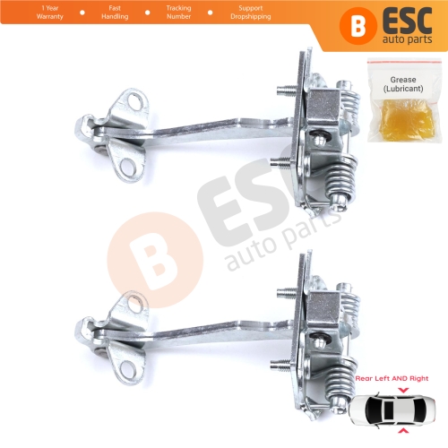 2 Pieces Rear Door Hinge Stop Check Strap Limiter for Citroen C5 MK1 DC/DE 2001-2008 9181G1