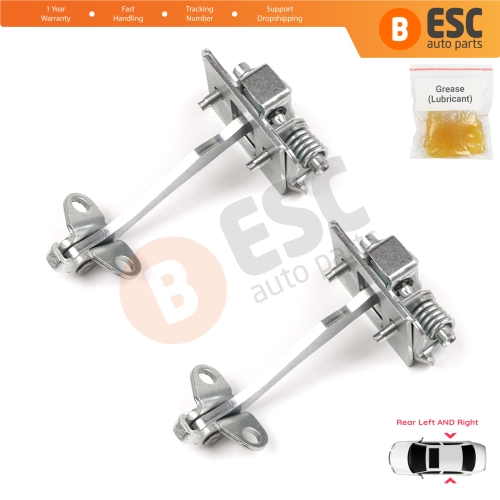 2 Pieces Rear Door Hinge Stop Check Strap Limiter for Citroen C5 MK1 DC/DE 2001-2008 9181G1