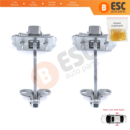 2 Pieces Rear Door Hinge Stop Check Strap Limiter for Citroen C5 MK1 DC/DE 2001-2008 9181G1