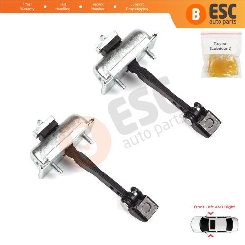 2 Pieces Front Door Hinge Stop Check Strap Limiter for Citroen C3 MK3 Peugeot 208 2008 MK1 5-Door Hatchback 9671891380