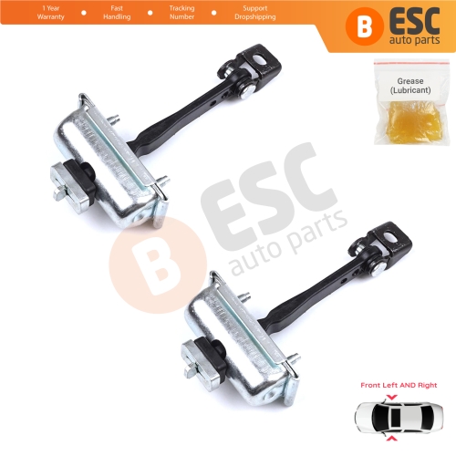 2 Pieces Front Door Hinge Stop Check Strap Limiter for Citroen C3 MK3 Peugeot 208 2008 MK1 5-Door Hatchback 9671891380