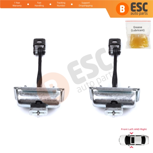 2 Pieces Front Door Hinge Stop Check Strap Limiter for Citroen C3 MK3 Peugeot 208 2008 MK1 5-Door Hatchback 9671891380