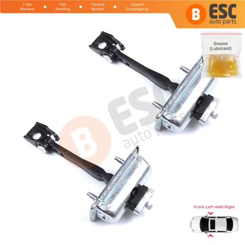 2 Pieces Front Door Hinge Stop Check Strap Limiter for Citroen C3 MK3 Peugeot 208 2008 MK1 5-Door Hatchback 9671891380