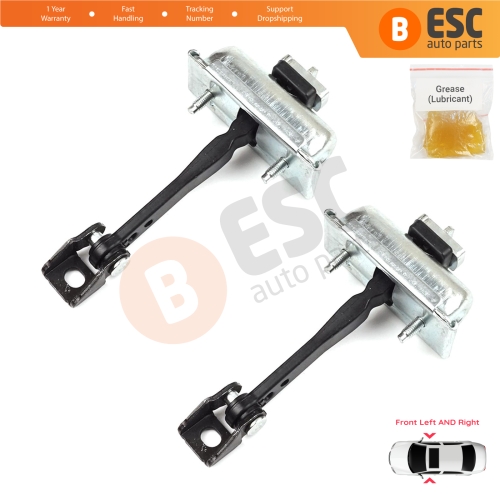 2 Pieces Front Door Hinge Stop Check Strap Limiter for Citroen C3 MK3 Peugeot 208 2008 MK1 5-Door Hatchback 9671891380