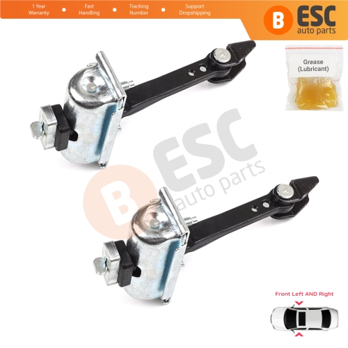 2 Pieces Front Door Hinge Stop Check Strap Limiter for Citroen C3 MK3 Peugeot 208 2008 MK1 5-Door Hatchback 9671891380
