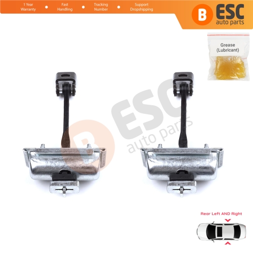 2 Pieces Rear Door Hinge Stop Check Strap Limiter for Citroen C3 MK3 Peugeot 208 2008 MK1 5-Door Hatchback 9671891280	