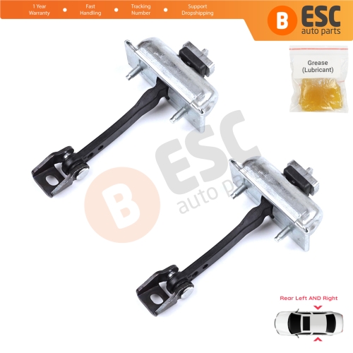 2 Pieces Rear Door Hinge Stop Check Strap Limiter for Citroen C3 MK3 Peugeot 208 2008 MK1 5-Door Hatchback 9671891280	