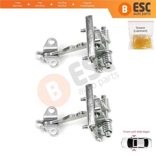 2 Pieces Front Door Hinge Stop Check Strap Limiter for Citroen Xsara N0 N1 N2 N3 1997-2006 9181A9