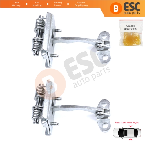 2 Pieces Rear Door Hinge Stop Check Strap Limiter for Citroen Xsara N0 N1 N2 1997-2006 9181C0