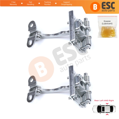 2 Pieces Rear Door Hinge Stop Check Strap Limiter for Citroen Xsara N0 N1 N2 1997-2006 9181C0