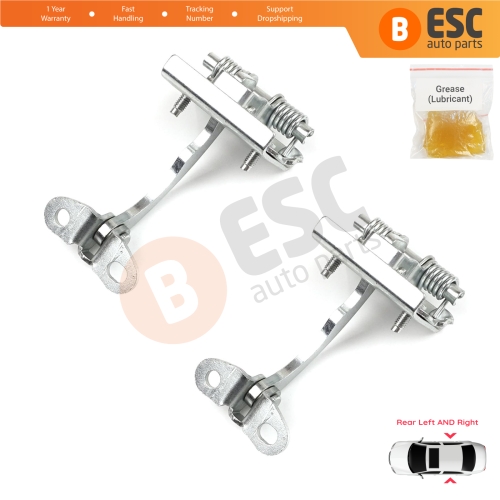 2 Pieces Rear Door Hinge Stop Check Strap Limiter for Citroen Xsara N0 N1 N2 1997-2006 9181C0