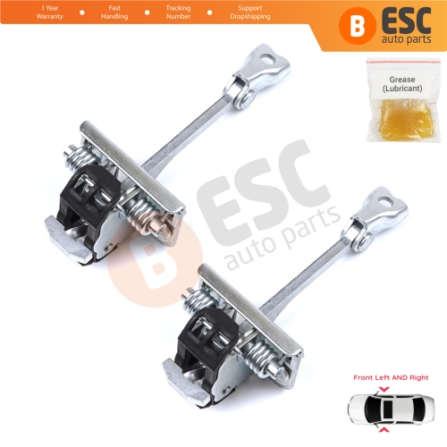 2 Pieces Front Door Hinge Stop Check Strap Limiter for Citroen DS3 3-Door Hatchback Convertible 2009-2019 9181Q8