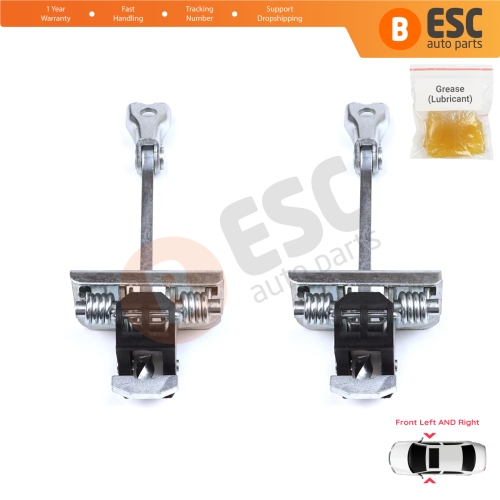 2 Pieces Front Door Hinge Stop Check Strap Limiter for Citroen DS3 3-Door Hatchback Convertible 2009-2019 9181Q8