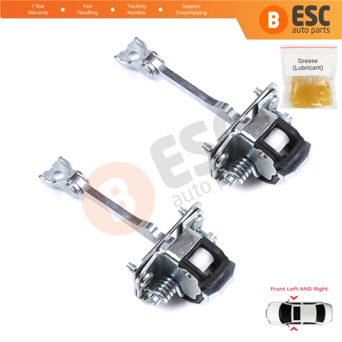 2 Pieces Front Door Hinge Stop Check Strap Limiter for Citroen DS3 3-Door Hatchback Convertible 2009-2019 9181Q8