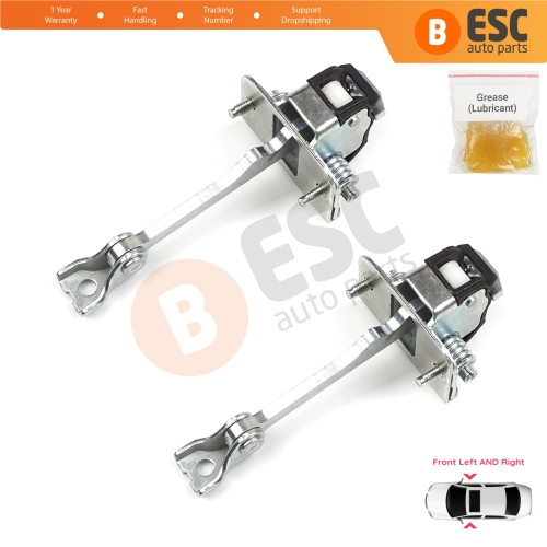 2 Pieces Front Door Hinge Stop Check Strap Limiter for Citroen DS3 3-Door Hatchback Convertible 2009-2019 9181Q8
