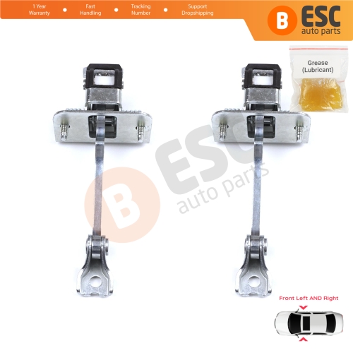 2 Pieces Front Door Hinge Stop Check Strap Limiter for Citroen DS3 3-Door Hatchback Convertible 2009-2019 9181Q8