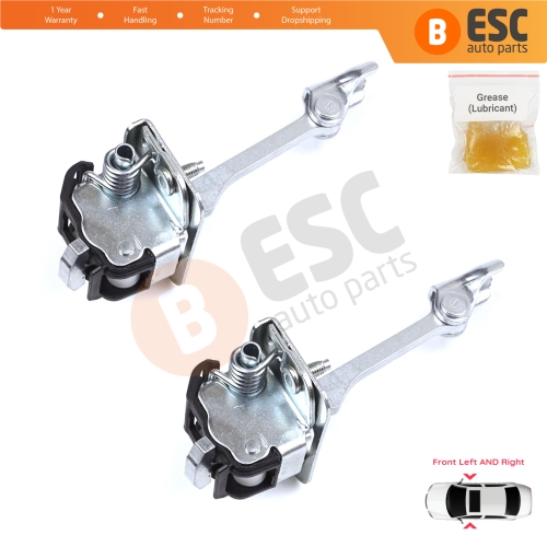 2 Pieces Front Door Hinge Stop Check Strap Limiter for Citroen DS3 3-Door Hatchback Convertible 2009-2019 9181Q8