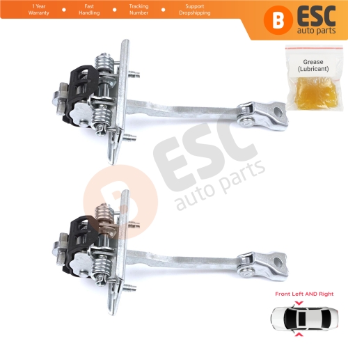 2 Pieces Front Door Hinge Stop Check Strap Limiter for Citroen DS5 2011-2018 9670813380