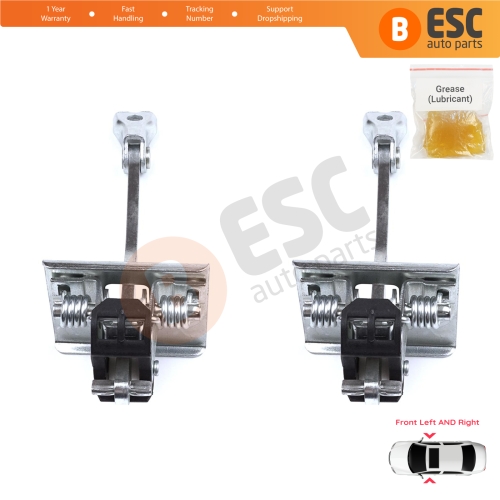 2 Pieces Front Door Hinge Stop Check Strap Limiter for Citroen DS5 2011-2018 9670813380